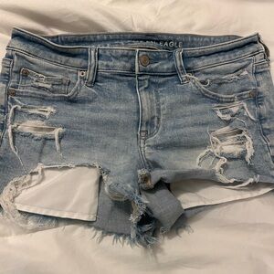 American Eagle Light Blue Denim Shorts
